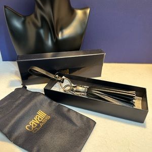 Cavalli Class Black Key Ring